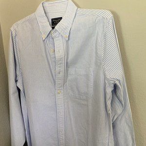 Abercrombie & Fitch long sleeve shirt with blue/white stripes